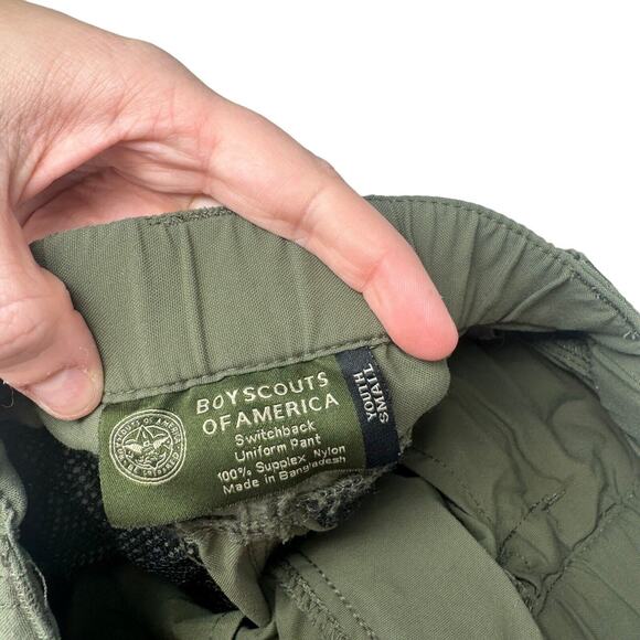 Boy Scouts of America Switchback Uniform Short Olive Green Youth Small - Picture 3 of 6